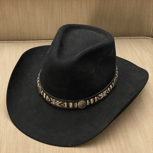 Stetson Accessories - Kemosabe black Stetson beaver 4x cowboy hat felt fedora Nick fouquet 59 7 3/8